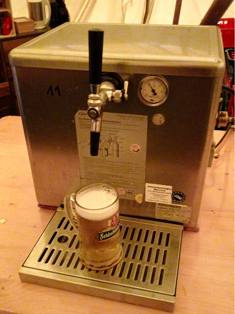 Unsere Bier-Zapfanlage